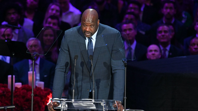 Shaq at Kobe Bryant memorial