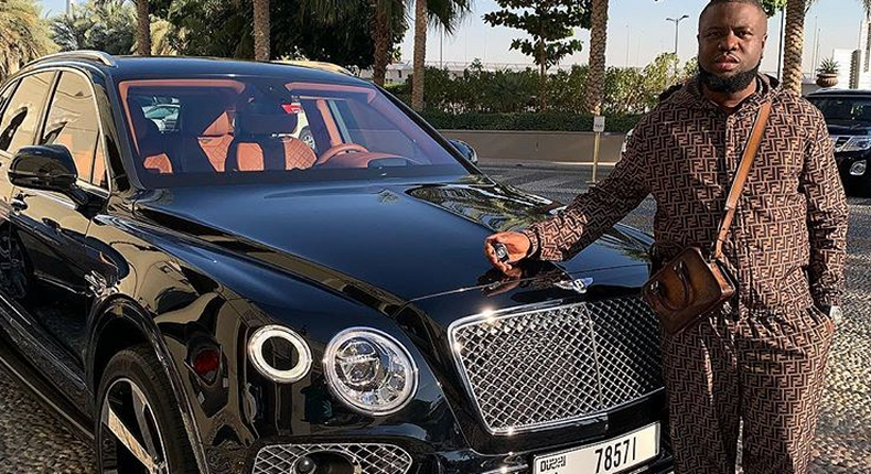 Hushpuppi was mentioned in 9ice song and he's also known for showing off his wealth on social media. (Yabaleft)