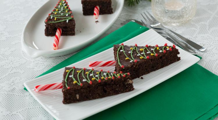 Brownie karácsonyfa recept / Fotó: Terei-Vigh Kriszti