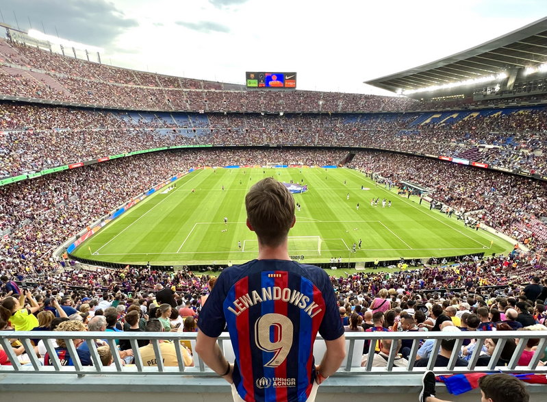 Adrian na Camp Nou
