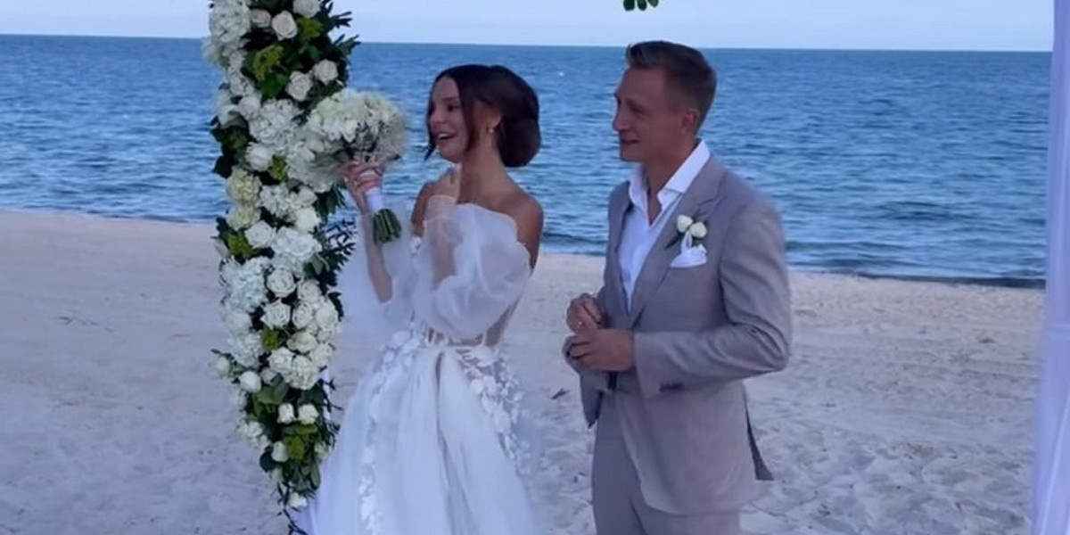 Jakub Rzeźniczak wziął ślub z Pauliną Nowicką w Miami.