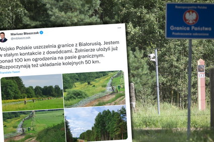 Polskie wojsko grodzi granicę z Białorusią