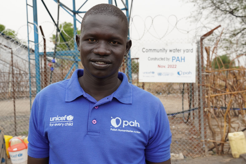  John Jiji Lomodong, pracownik PAH w Piborze w Sudanie Połudn