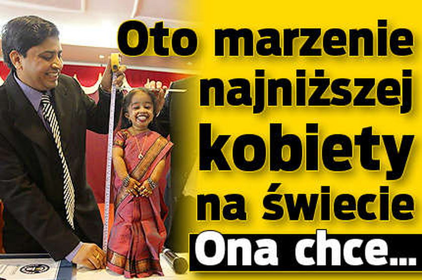 Oto najniższa kobieta na świecie. Ma...