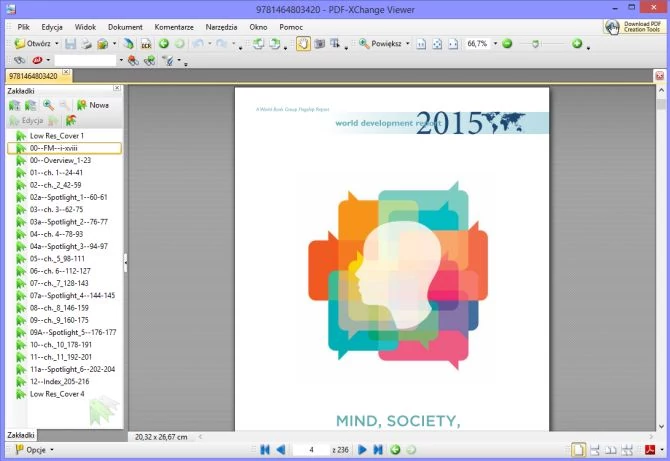 PDF-XChange Viewer to darmowa przeglądarka plików PDF o rozbudowanych możliwościach