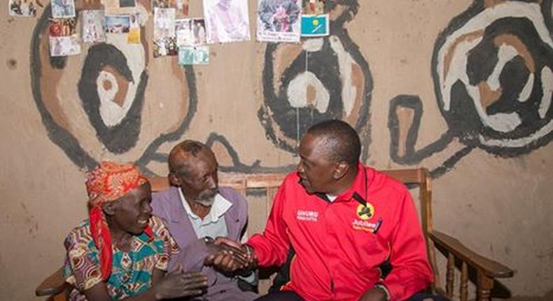 President Uhuru Kenyatta while in Kisii 