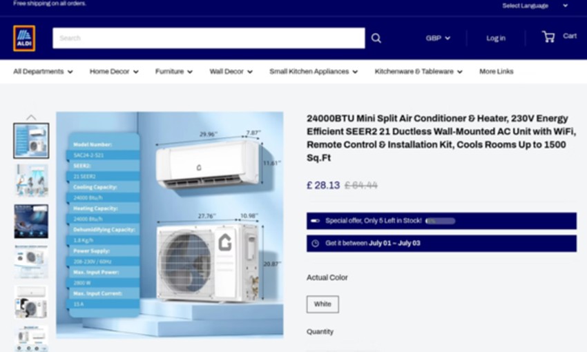 Primeri kartica proizvoda u lažnoj internet prodavnici