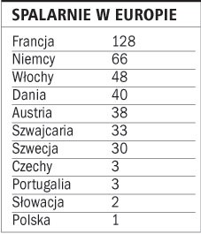 Spalarnie w Europie