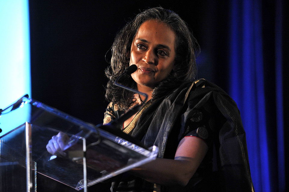 Arundhati Roy i jej mąż Pradip Krishen