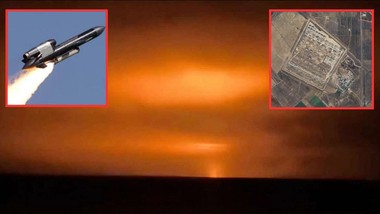 flamingi runęły na rosyjski arsenał. seria eksplozji rozświetliła nieb