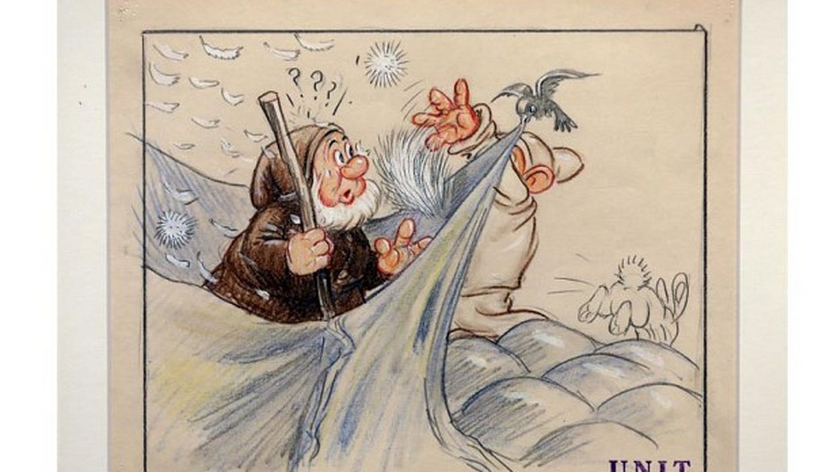 Oryginalne Disneyowskie rysunki ołówkiem do "Królewny Śnieżki i siedmiu krasnoludków" zostały wystawione na targach sztuki Tatton Park Antiques and Fine Art Fair w hrabstwie Cheshire w Anglii.