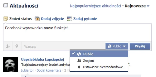 Nowa funkcja pozwala oddzielić posty prywatne od publicznych