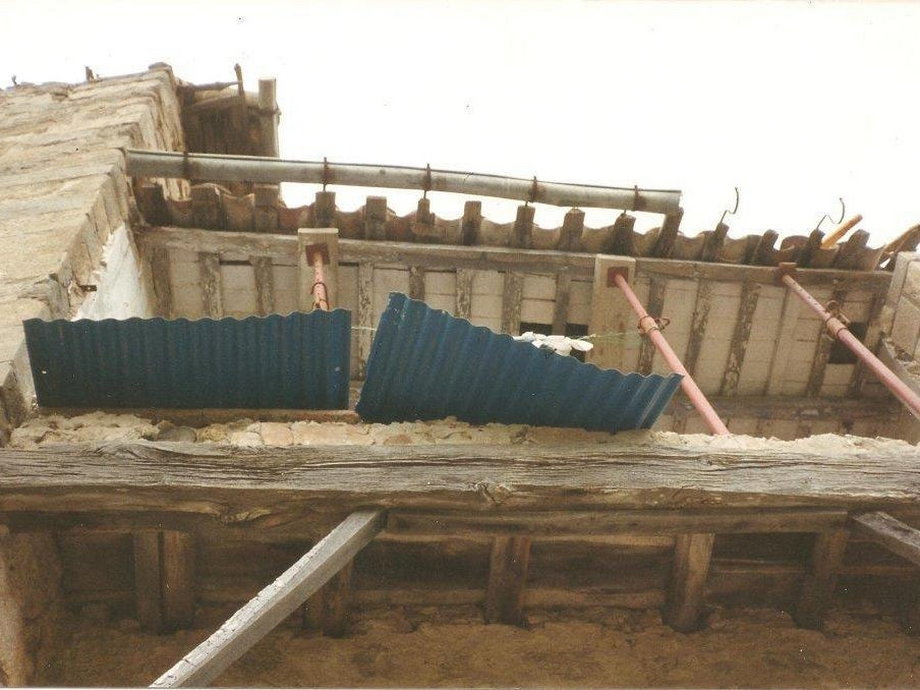 Zdjęcie tarasu sprzed renowacji.