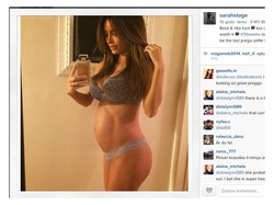 Najgorętsza ciężarna świata? Tak wygląda kilka dni przed porodem