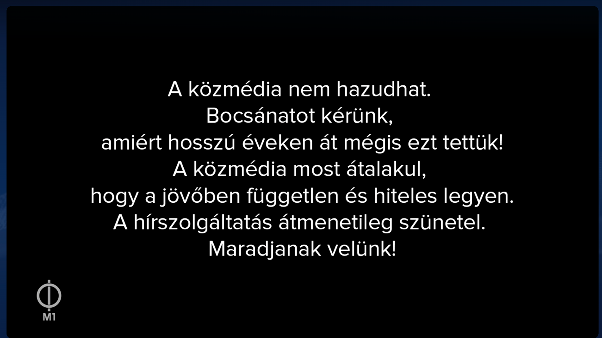 Maďarské verejnoprávne médiá prerušili vysielanie.