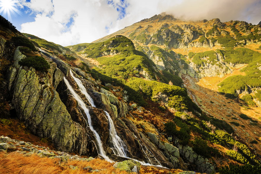 Wodospad Wielka Siklawica, Tatry, Polska