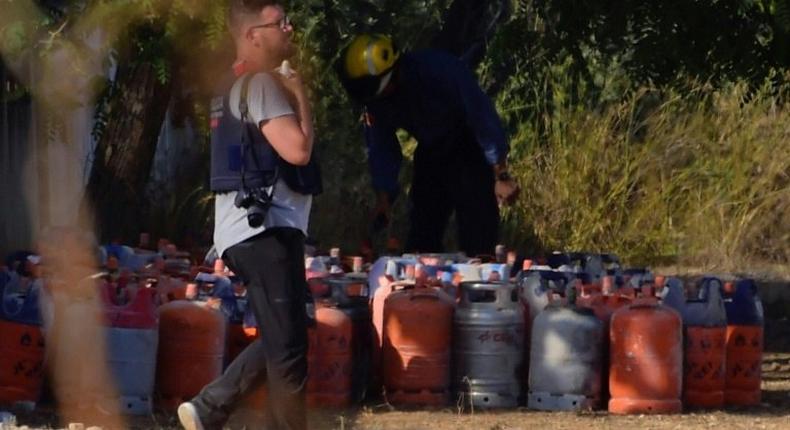 Spanish police say they have uncovered a cache of 120 gas canisters at a house believed to be the bomb-making factory of the cell behind two attacks on popular tourist areas