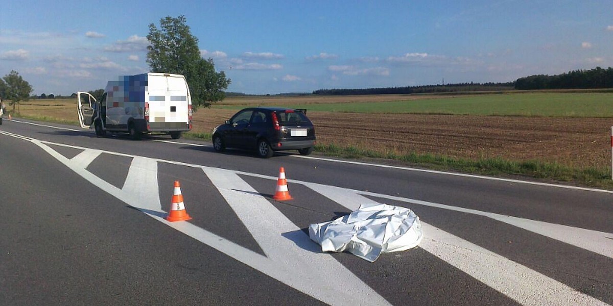 Śmiertelne potrącenie pieszego