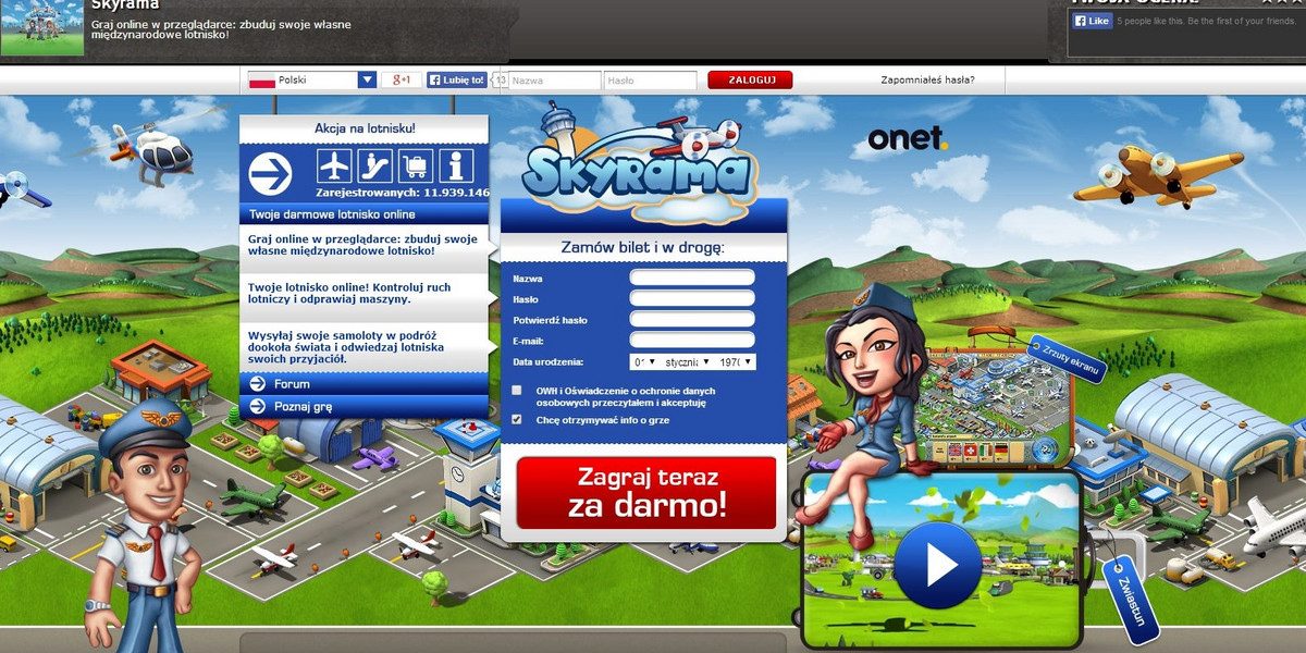 ONLINE : SKYRAMA - darmowa gra przez sieć! 