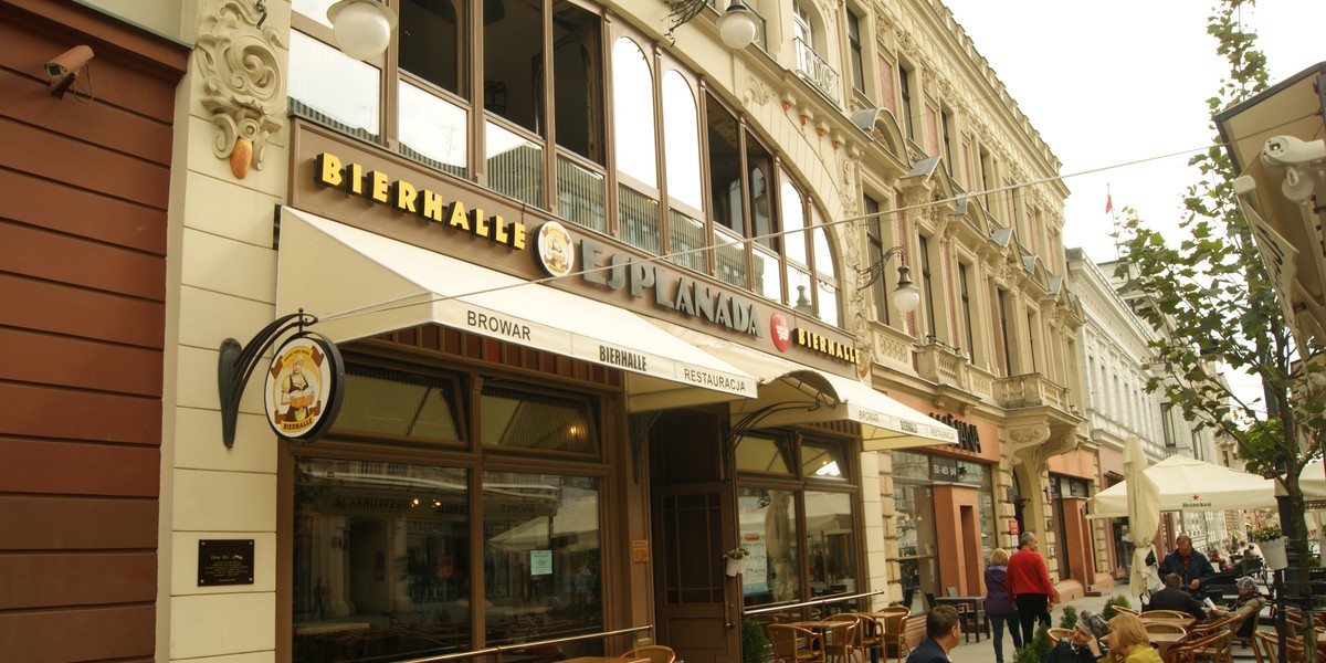 Lokal Bierhalle w Łodzi