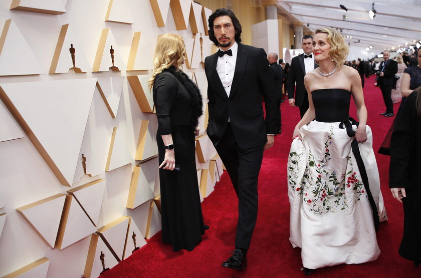 Adam Driver i Joanne Tucker na 92. gali rozdania Oscarów