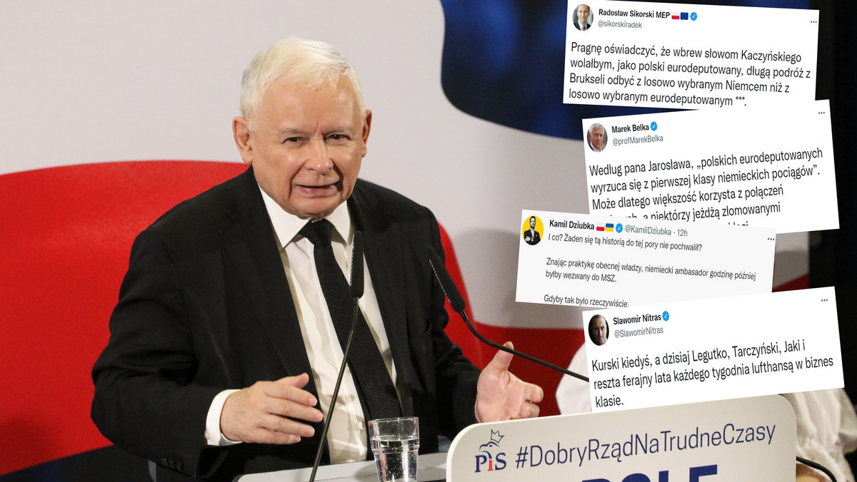 Kaczyński opowiedział o niemieckich pociągach. Fala komentarzy