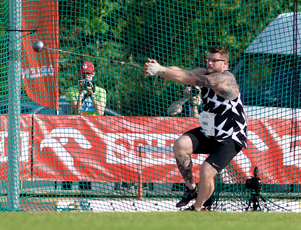 Paweł Fajdek podczas lekkoatletycznego mityngu "Poznań Athletics Grand Prix"