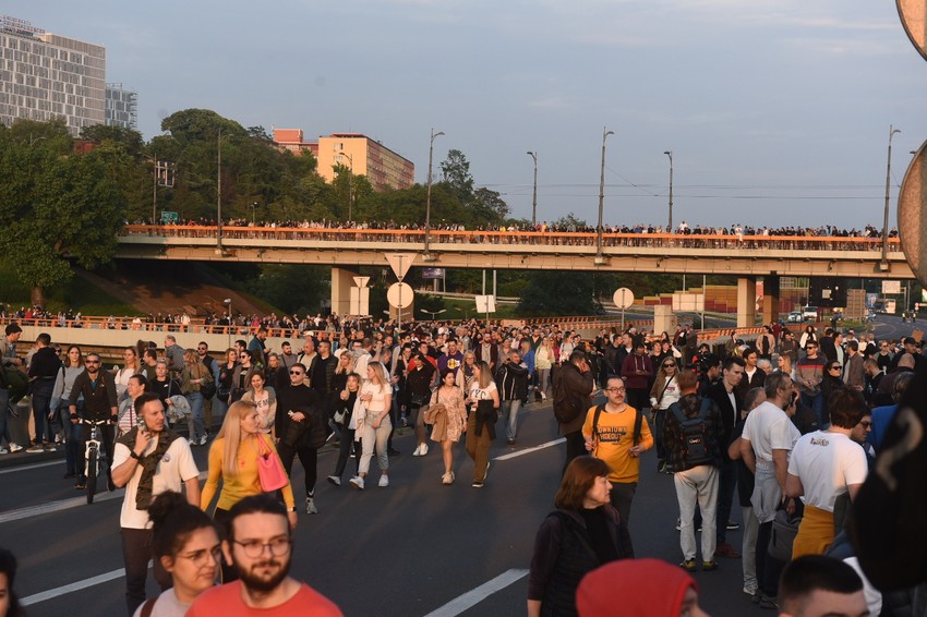 Demonstranti na Gazeli