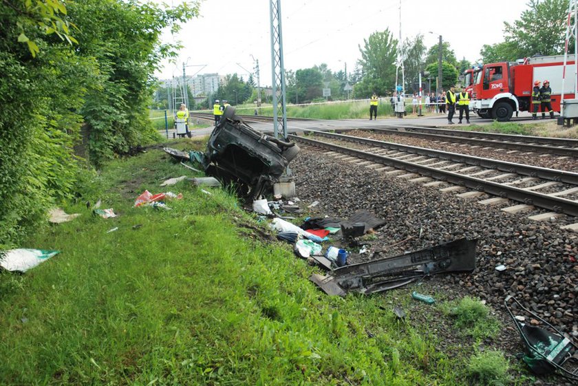 Wypadek na przejeździe w Częstochowie.