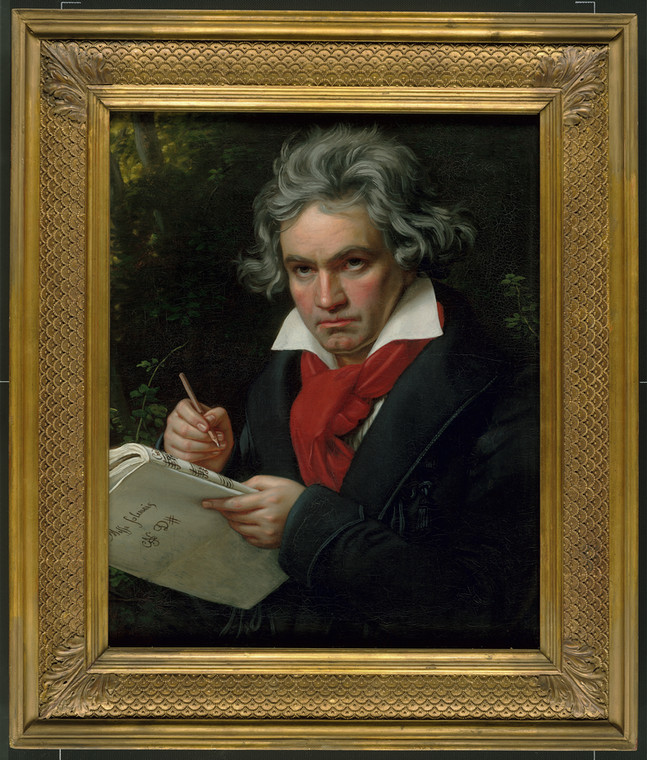 Joseph Karl Stieler - "Beethoven with the Manuscribt of Missa Solemnis" 