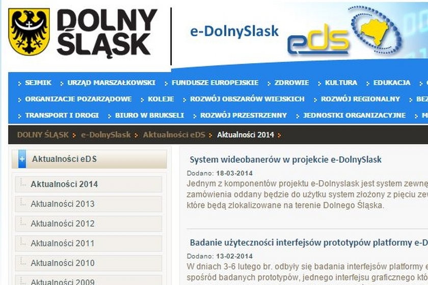 Portal dolnośląskiego urzędu marszałkowskiego