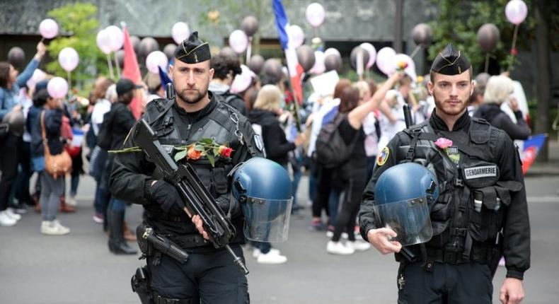 Around 50,000 police and 7,000 soldiers will be deployed to protect voters in France's presidential election, with the contingent boosted in Paris after the shooting there