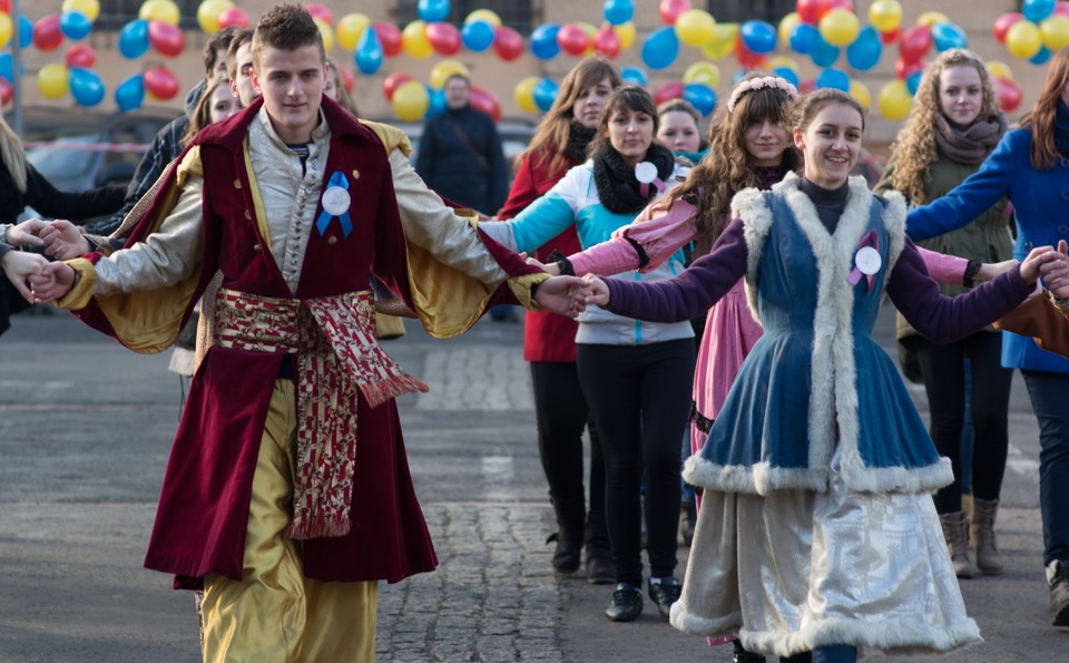 Polonez maturzystów z Zabrza