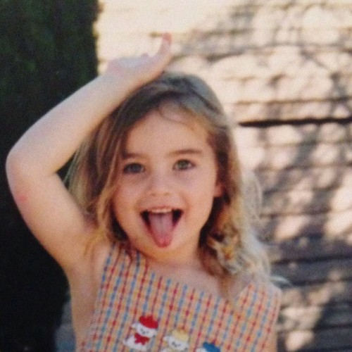 Meadow Walker na zdjęciu z dzieciństwa