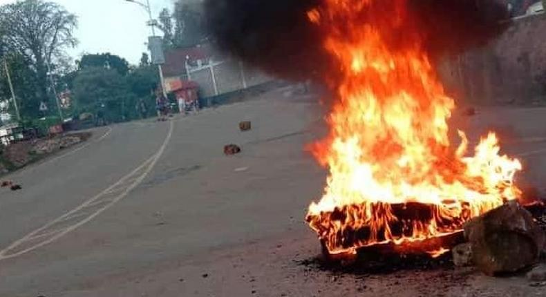 Protests in Kisii town ahead of Deputy President William Ruto's visit