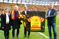 Pilka nozna. Ekstraklasa. Jagiellonia Bialystok - Cracovia. 15.04.2017