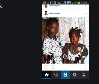 Adekunle Gold's childhood photo