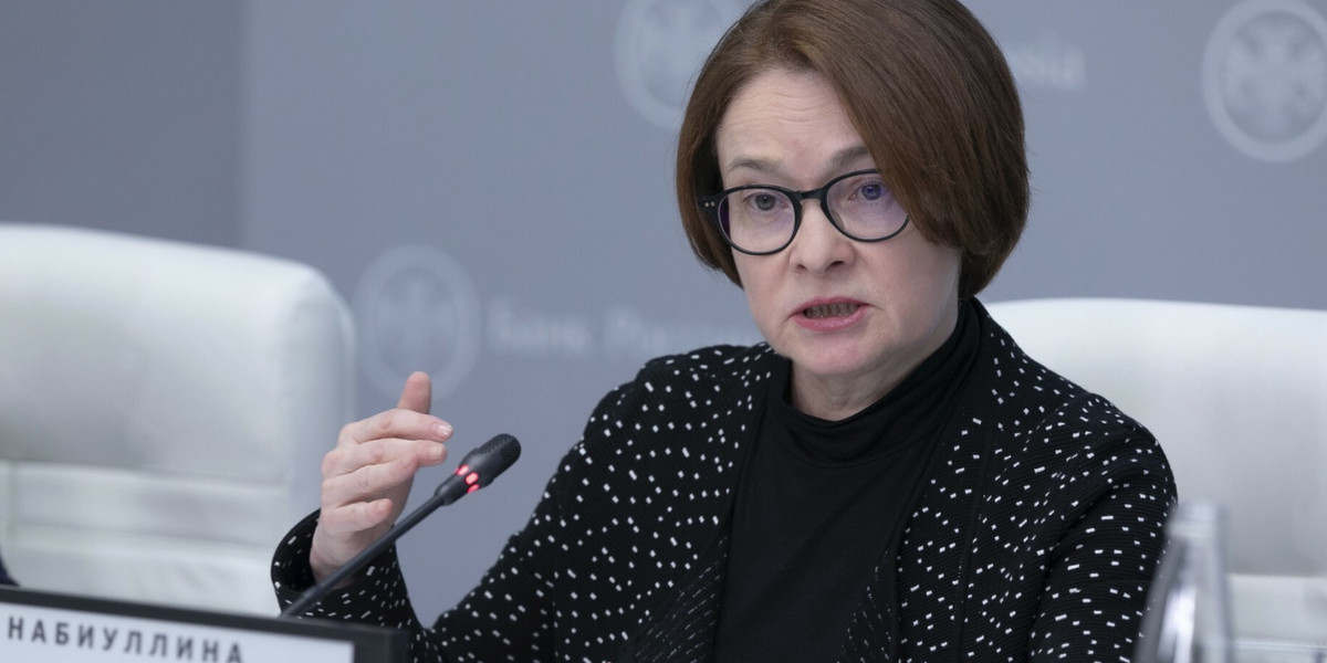 Na zdjęciu: Elvira Nabiullina, szefowa banku centralnego Rosji