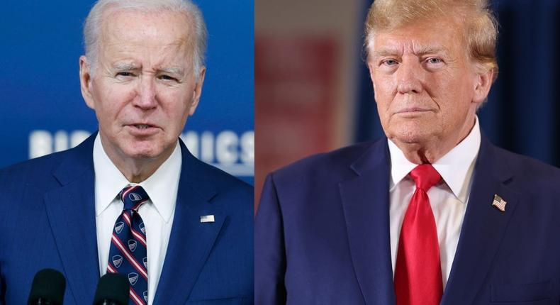 President Joe Biden and former President Donald Trump remain locked in a competitive contest.Getty Images