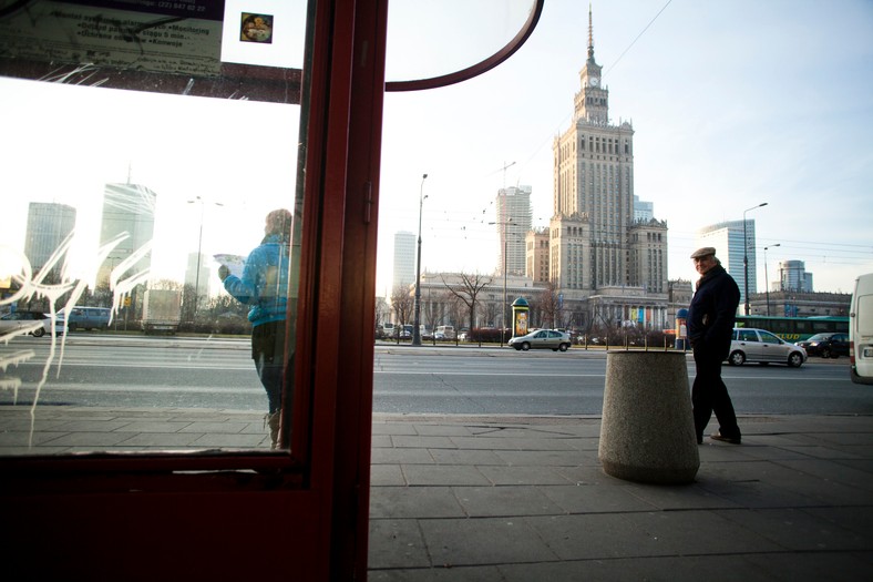 Widok na centrum Warszawy.  Fot. Bartek Sadowski/Bloomberg