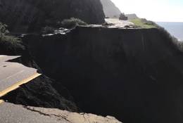 Malownicza droga na kalifornijskim wybrzeżu zapadła się do oceanu. Nagranie służb