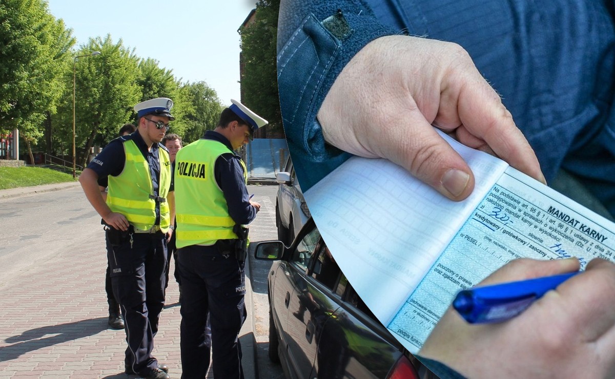 Mandat, kontrola drogowa, policja