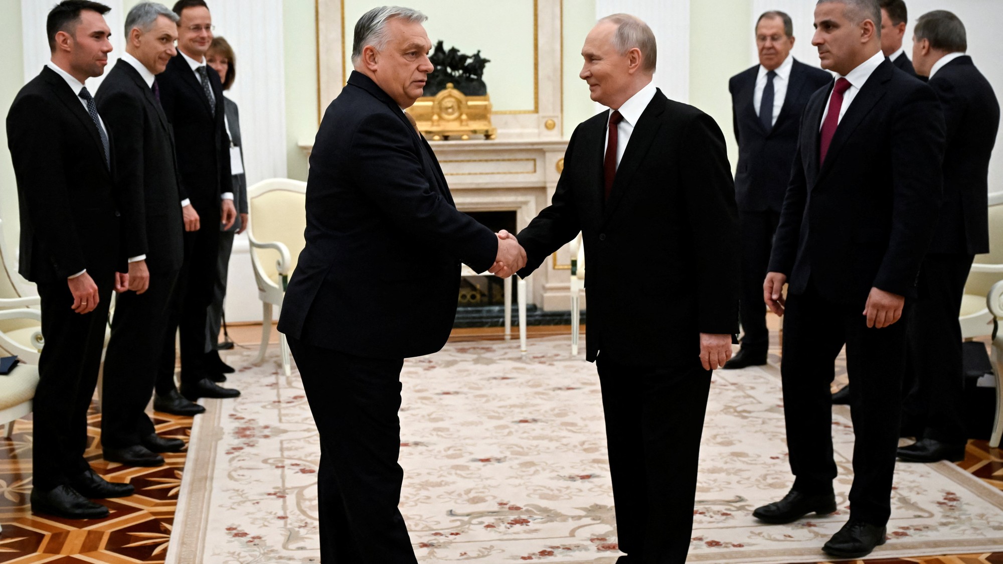 Viktor Orbán a Vladimir Putin