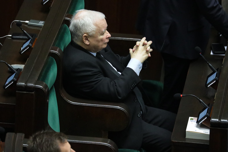 Jarosław Kaczyński w Sejmie