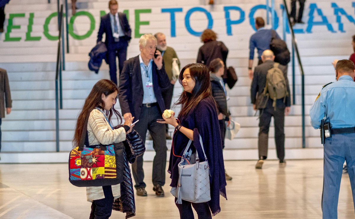 Uczestnicy szczytu klimatycznego