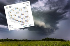 Nowe ostrzeżenie IMGW. Nawalne opady deszczu i burze. Ryzyko rozwoju trąby powietrznej