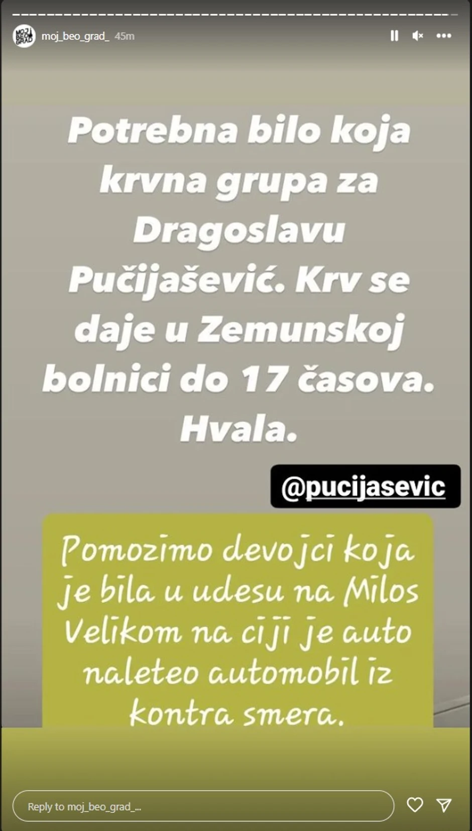 Apel za donaciju krvi