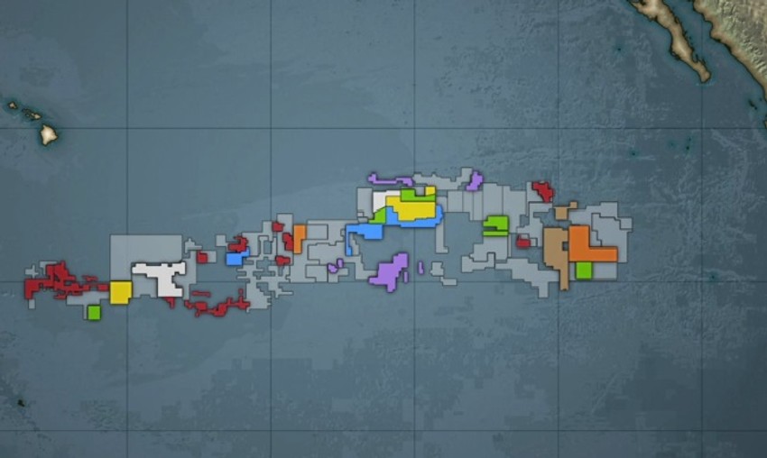 Klarion Kliperton zona u Pacifičkom okeanu