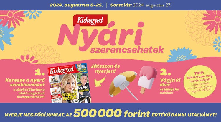 Játsszon és nyerje meg a 3 millió forint összértékű nyeremények egyikét! Fotó: Kiskegyed