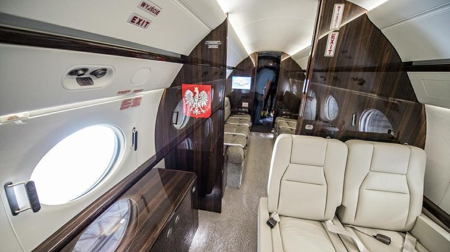 G550 - wnętrze samolotu